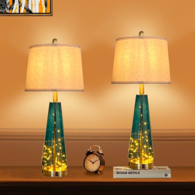 glass fairylights see through table lamp