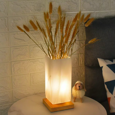 unique flower container table lamp